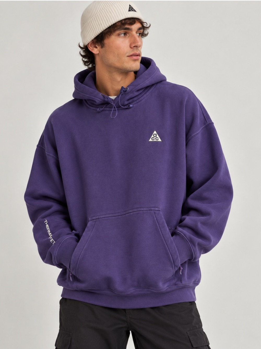 Nike ACG Therma-FIT Tuff Fleece Hoodie Purple Men’s XL